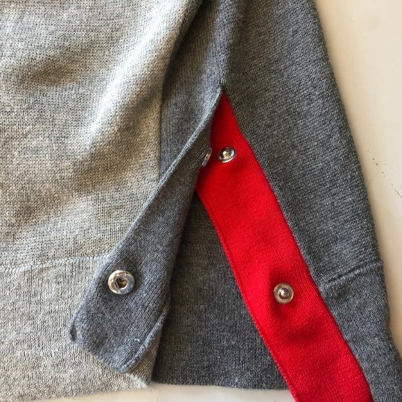 J Crew Gray & Red Knit Sweater Men's Size Medium. - Picture 6 of 8